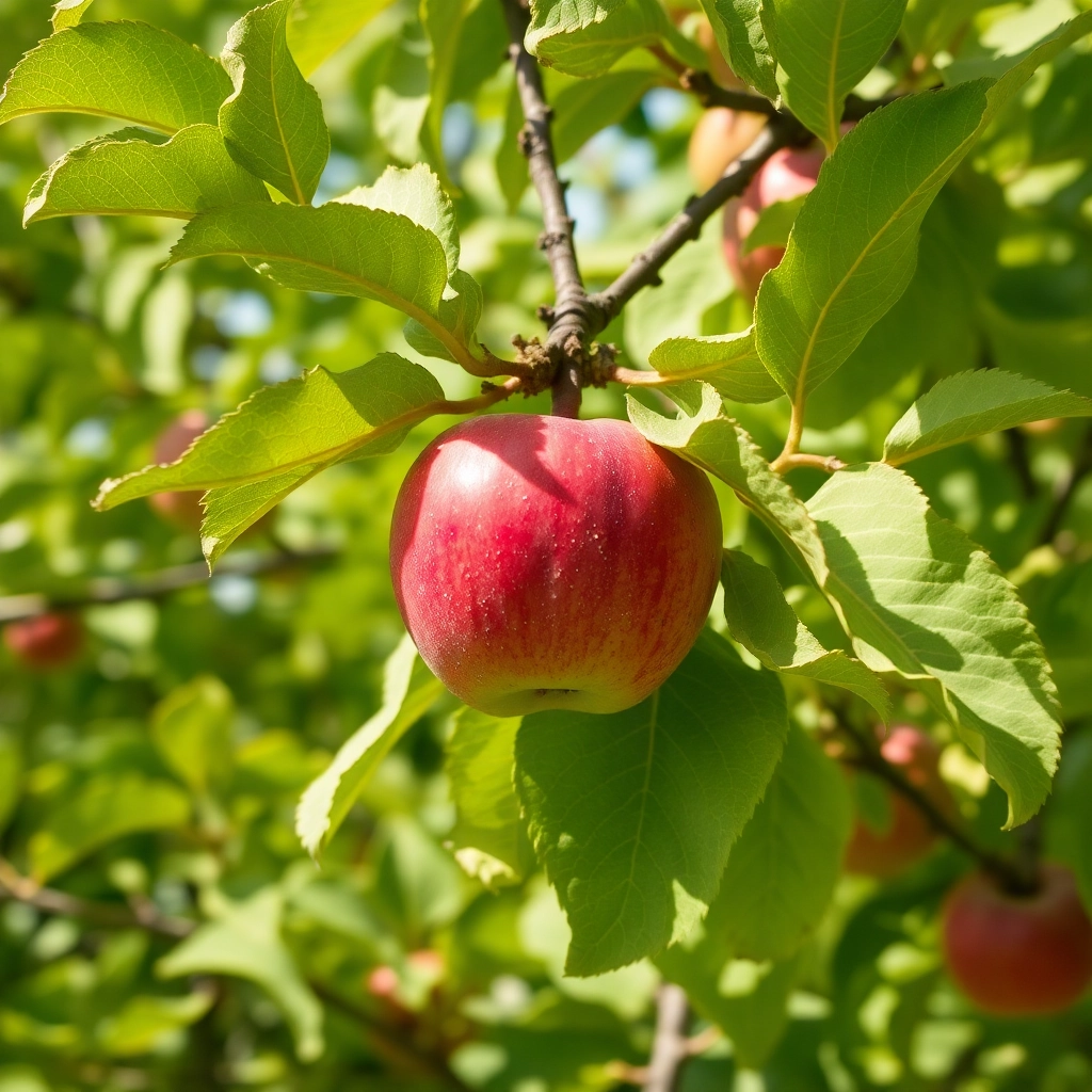 Best Bright Apple On Tree Phone Dynamic Background
